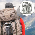 SuperRide Wear-resistant Keychain Accessories 6pcs Mini Carabiner Clips Set Rustproof Corrosion Resistant Key Hooks for Outdoor Activities. 