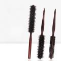 Wenefang Fashion 3Types Anti Static Boar Bristle Hair Brush Wooden Handle Small Round Brush Blow Drying Styling Hair Brush Hair Curly Comb. 