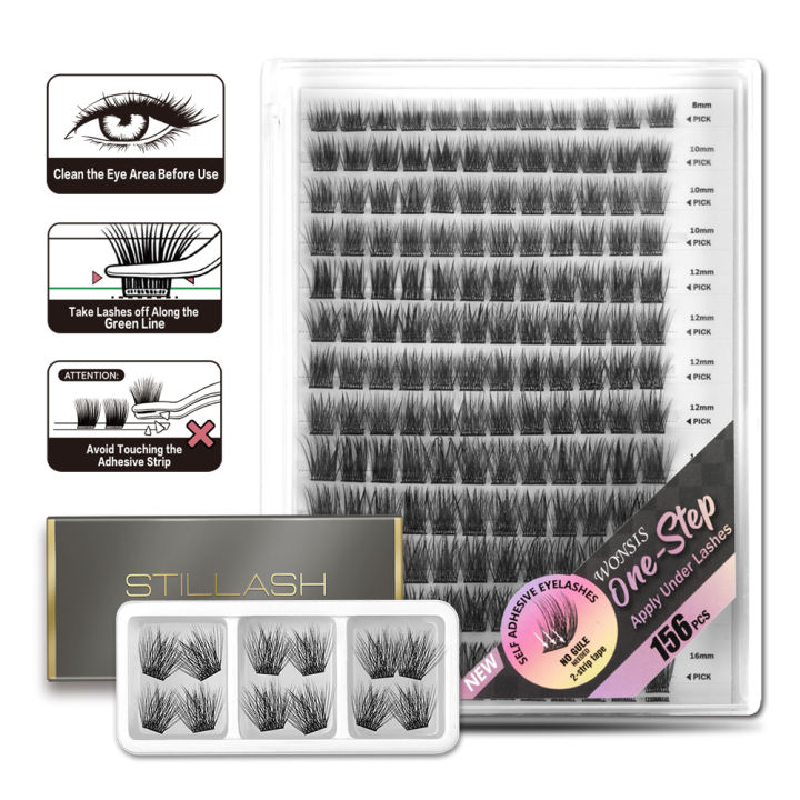 HOT%20Self-Adhesive%20False%20Eyelashes%20156pcs%20Adhesive-Free%20False%20Eyelashes%20Getting%20Started%20Easy%20One%20Minute%20Out%20Mixed%20Sizes%20-%20Image%208