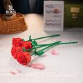 Compatible with Lego Roses Flower bouquet Small Particle Building Blocks Girl's Assembled Toys Valentine's Day Gift for Girlfriend. 