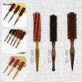 Wenefang Natural Wooden Bristle Hair Round Brush Hair Roller Brush Hairdressing Portable Anti Static Professional Barber Hair Comb Styling Tools. 