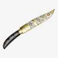 Black/Gold/Silver Nepali Handicrafts Bone Handle With Cover Knife 10 Inch Only For Decoration. 