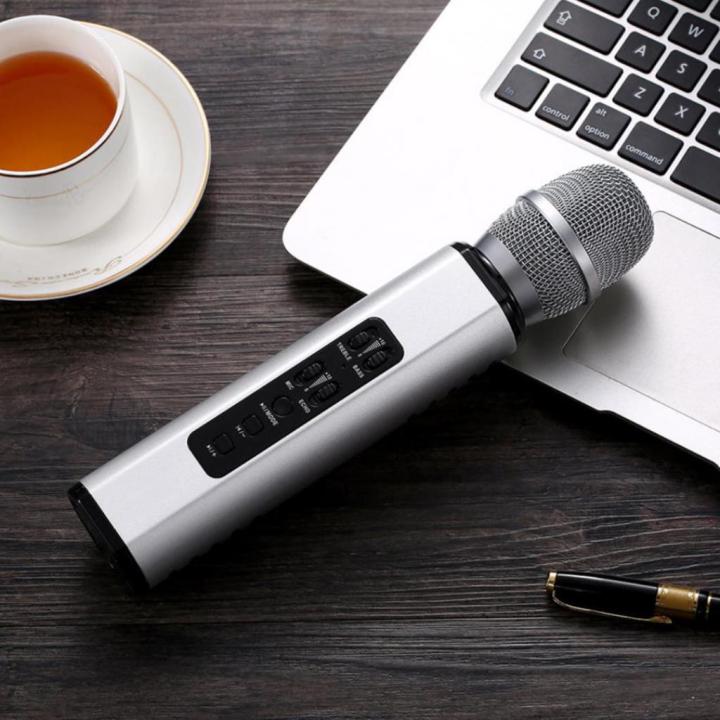 Karaoke%20Mic%20With%20Speaker%20K6%20Bluetooth%20Portable%20Wireless%20Microphone%202%20Speakers%204%20Controls%20Memory%20Card%20Slots%20-%20Image%202