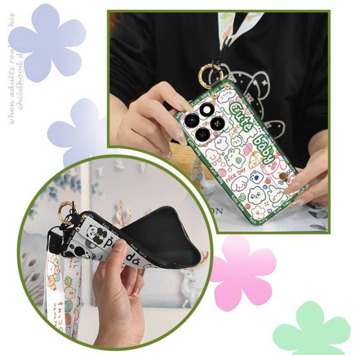 Wrist%20Strap%20Wristband%20Phone%20Case%20For%20ZTE%20Blade%20A35/A55%20Silicone%20ring%20Dirt-resistant%20protective%20Back%20Cover%20Kickstand%20Cute%20-%20Image%203