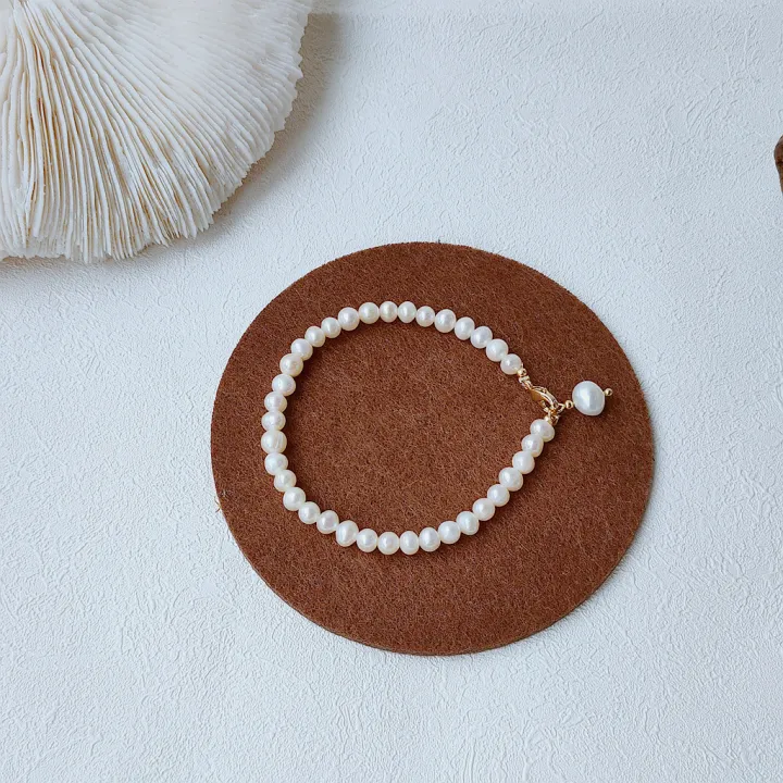 %E3%80%90Mega%20Sale%E3%80%91Bright%20Eyes%20Vintage%20Style%20Natural%20Pearl%20Plated%2014K%20Gold%20Simple%20Super%20Fairy%20Beautiful%20Noble%20Bracelet%20Women's%20Bracelet%20-%20Image%206