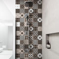 Artsy Home Wall Stickers Premium Cement Tiles Ashantia 48pcs - 10cm x 10cm. 