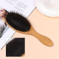 Mane Boar Lotus Straightening Knotting Wild Boar New Hair Brush Wooden Handle Mane Beard Comb Styling Brown Massage Comb. 