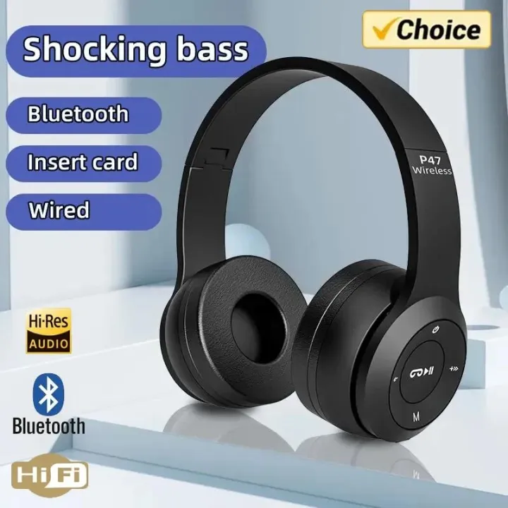 Fashion%20Stereo%20P47%20Headset%205.0%20Bluetooth%20Headset%20Folding%20Series%20Wireless%20Sports%20Game%20Headset%20for%20iphone%20HuaWei%20XiaoMi%20-%20Image%202