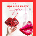 2 PCS,Hot Red Lips Disco Ball Cups ,for Bachelorette , Single Girl Supplies,Removable and Reusable. 