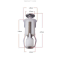 EITGZWAS 4X Toilet Seat Screws and Toilet Lid Screws Stainless Steel Top Fixing Hinges Screws, for Toilet Seat Replacement Parts. 
