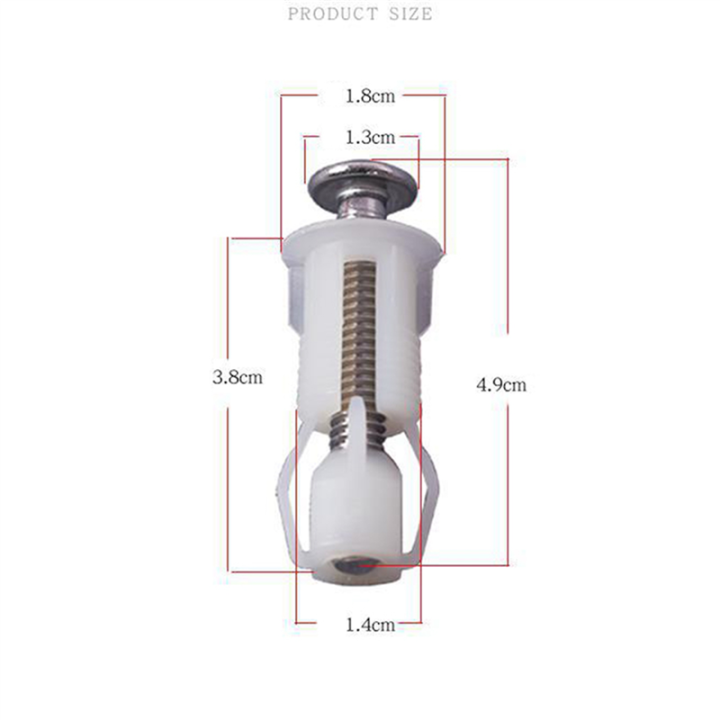 EITGZWAS%204X%20Toilet%20Seat%20Screws%20and%20Toilet%20Lid%20Screws%20Stainless%20Steel%20Top%20Fixing%20Hinges%20Screws,%20for%20Toilet%20Seat%20Replacement%20Parts%20-%20Image%206
