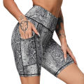 Tie-dye Women Textured Shorts High Waist Booty Gym Shorts Workout Short Fitness Leopard Print Running Short Athletic Clothes. 