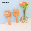 Wenefang Brushes Air Cushion Massage Comb Hair Smooth Air Bag Comb Cute Cat Children's Comb Bamboo Wood Comb Portable Massage Comb. 
