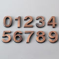 1.9-inch Bronze Digital Label Door Head Stereoscopic Hotel Door Number Digital Practical Number Sign CF8. 