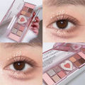 Cosmetic Eyeshadow Matte Natural Pink 12 Colors Love Eyeshadow Palette Cool Tone Low Saturation Tray Brown Korean Cosmetics. 