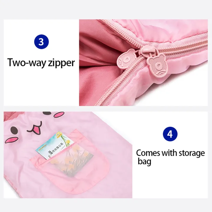 Kids%20Sleeping%20Bags%20Camping%20Sleeping%20Bags%20Pink%20-%20Image%202