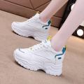 Korean Inner Wedge Shoes Fashion Thick-soled Casual Ladies Comfortable Sneakers. 