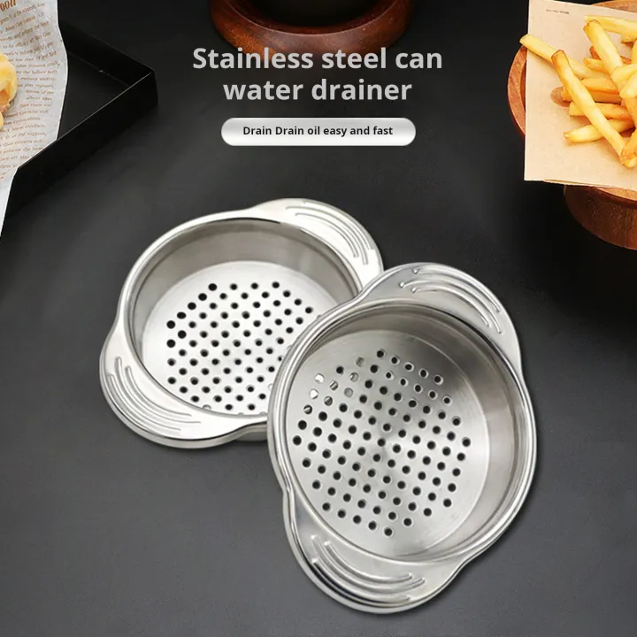 Oufeiton%20Food%20Strainer%20Stainless%20Steel%20Tuna%20Strainer%20with%20Handle%20Dishwasher%20Safe%20Colander%20for%20Canning%202pcs%20Set%20Buyers'%20Choice%20Canning%20Strainer%20-%20Image%205