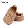 Wenefang Fashion Leather Infant Crib Shoes for Baby Boys Loafers Newborn Fashion Footwear Toddler Soft Sole Anti-slip Moccasins 1 Year Old Items. 