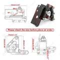 Motorcycle Rear Brake Pedal Lever Foot Peg Step Tip CNC Universal For Honda/Yamaha/Kawasaki 125-530cc Dirt-Bike Accessories. 