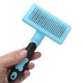 Self Cleaning Slicker Brush for Dogs and Cats - Easy to Clean Pet Grooming Brush Removes Mats Tangles and Loose Hair with Minimal Effort and Comfort - Suitable for Long or Short Hair. 