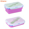 Silicon Foldable Lunch Box. 