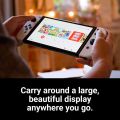 Nintendo Switch OLED Model Enhanced Audio, 64GB Storage, (Neon Red/Neon Blue) – 7" OLED Screen, Handheld & TV Docking Console. 
