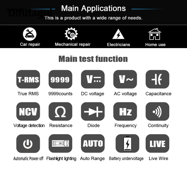 Difutagui%20Sutuiying%20BSIDE%20New%20Digital%20Multimeter%20Smart%209999%20DC/AC%20Voltage%20Tester%20Original%20Capacitance%20Resistance%20Diode%20NCV%20HZ%20Live%20Wire%20Detection%20Test%20-%20Image%205