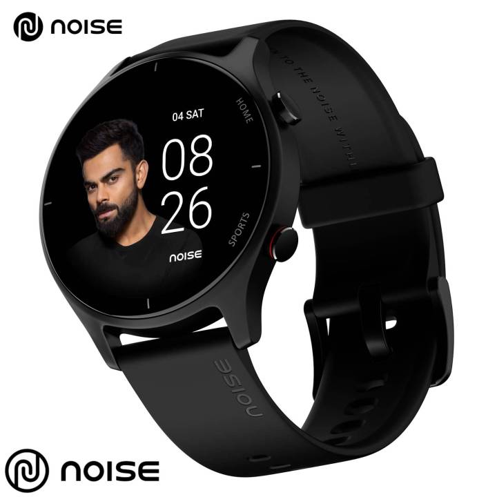 Noise Twist Round dial Smart Watch with Bluetooth Calling, 1.38" TFT Display, up-to 7 Days Battery, 100+ Watch Faces, IP68, Heart Rate Monitor, Sleep Tracking (Jet Black)
