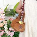 Storage Bag PP Cotton Capybara Bucket Bag Bee Cartoon Animal Handbag Creative Flower Plush Doll Shoulder Bag Work. 