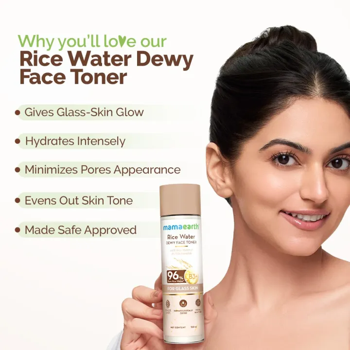 Mamaearth%20Rice%20Water%20Dewy%20Face%20Toner%20with%20Rice%20Water%20&%204%25%20Niacinamide%20for%20Glass%20Skin%20150ml%20-%20Image%202