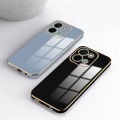 Vantime Case for vivo Y28 4G Soft Electroplated Glossy Back Ultra Thin Back Cover. 