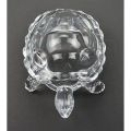 Tortoise Turtle Statue Crystal Glass Statue White Clear Lucky Charm l Good Luck (9 X 6Cm) Tortoise Turtle l Kachua For Good Luck l Home Decorise Vastu Feng Shui Crystal Turtle. 