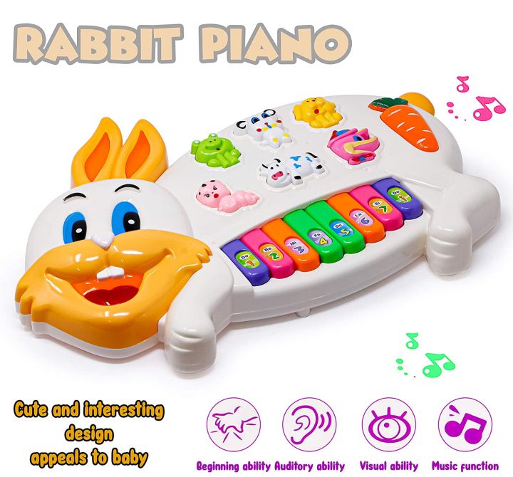 KidsSansar%20-%20Baby%20Multicolor%20Musical%20Rabbit%20Piano%20-%20Image%203