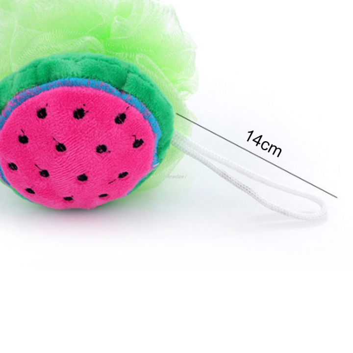 Linman Anedsei 【YIYANGMAOYI111】fruit Soft bath ball bathroom bath rub ...