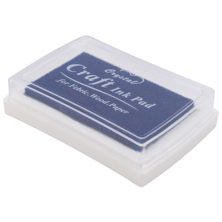 Blue Ink Pad Inkpad Rubber Stamp Finger Print Craft Non-Toxic | Daraz ...