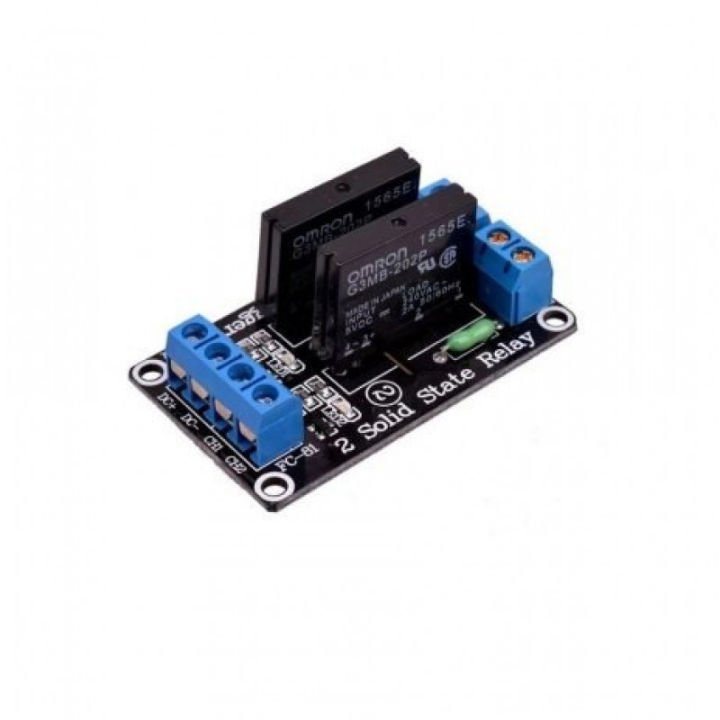 2 Road 5v Low Level Solid State Relay Module with Fuse SSR 250V 2A Fuse ...