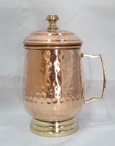 6.5" Copper Mug With Lid