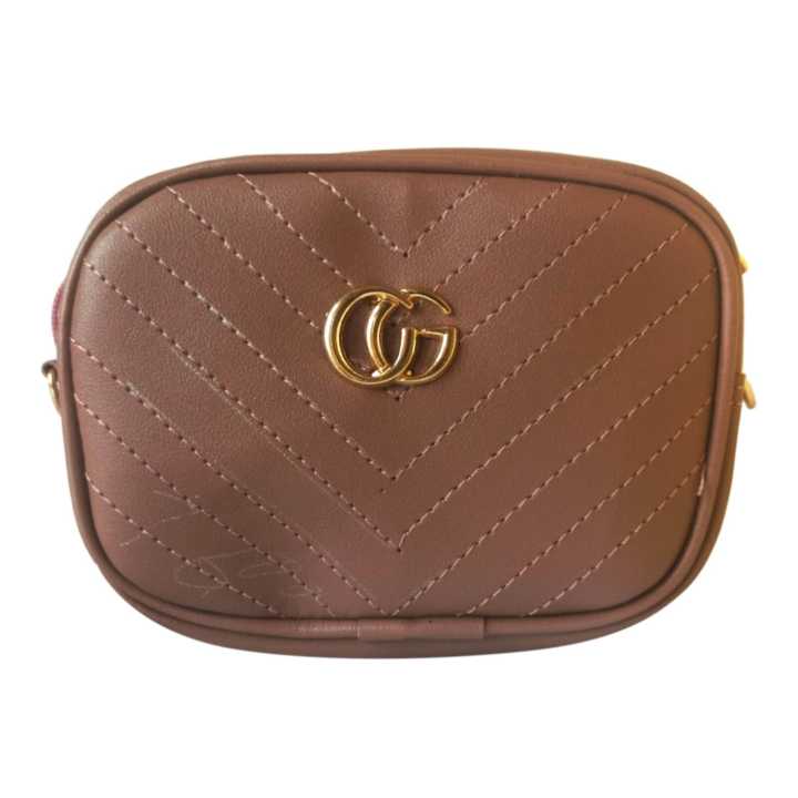 Brown Cg Logo Attached Crossbody Bag For Women