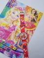 Barbie Rubber Strap Analog Watch With Coloring Book For Kids- Red. 