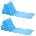Inflatable Beach Cushion Lounge Chair,Leisure Beach Chair, Blue. 