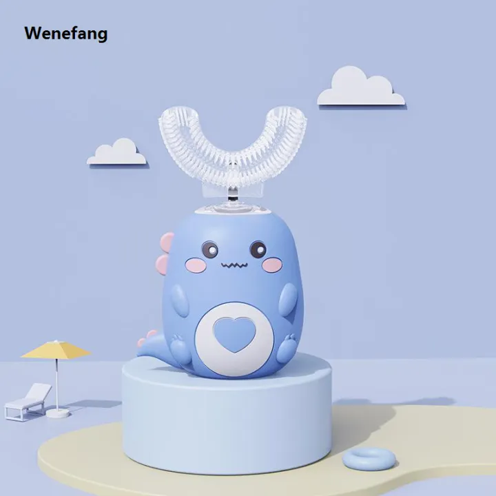 Wenefang%20Children%20U-shaped%20Electric%20Toothbrush%20360%20Degrees%20Smart%20Cartoon%20Kids%20silicone%20Toothbrush%20Automatic%20Rechargeable%20Sonic%20Toothbrush%20-%20Image%204