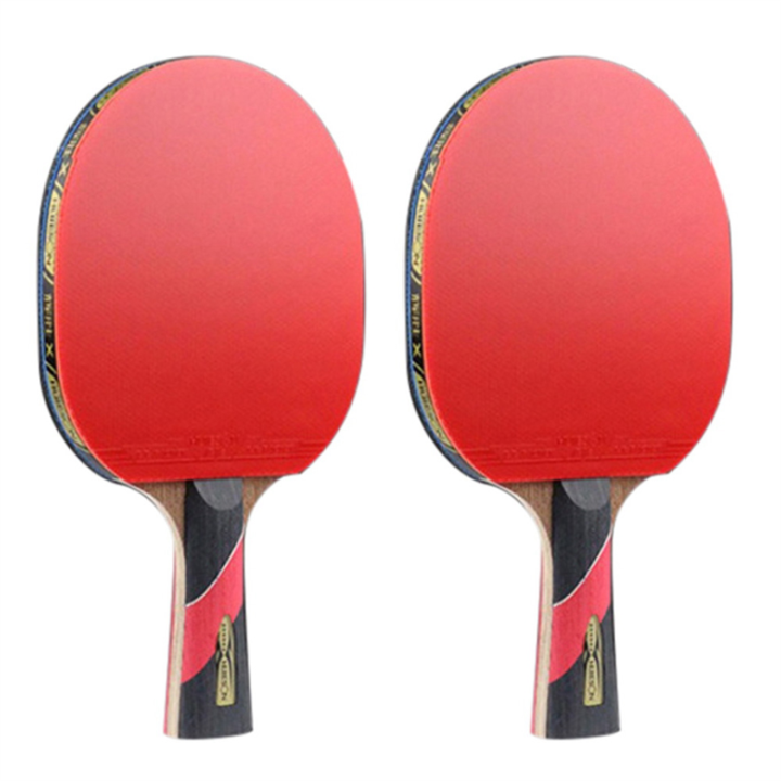 ARELENE 2X Super Powerful Ping Pong Racket Bat, Table Tennis Racket Sticky Pimples(Penhold-Hands Grip)