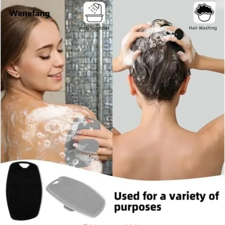 Wenefang%201pc%20Soft%20Silicone%20Exfoliating%20Brush%20Cleanser%20Body%20Cleansing%20Scrubber%20Shower%20Gentle%20Massage%20Bath%20Brush%20For%20Men%20-%20Image%204