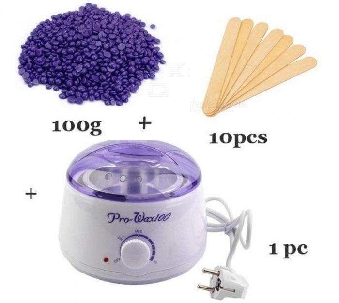 Wax%20Heater%20With%20100g%20Wax%20Beans%20And%2010pcs%20Spatula%20-%20Image%202