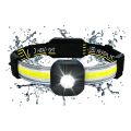 LED Headlight, Super Bright Rechargeable 500 Lux COB Headlight, with 10 USB Headlight Modes, and Waterproof. 