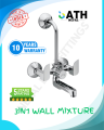 ISLA 3 in 1 Wall Mixer with Band for Bathroom and Kitchen Chrome Finish Mixer Faucet (Wall Mount Installation Type). 