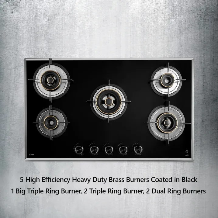 KAFF%205%20Burner%20Built-In-Hobs%20%7C%20Alton%20ALNF%20865%20%7C%2086cm%20%7C%20Auto%20Electric%20Ignition%20%7C%20Black%20Tempered%20Glass%20(8%20mm%20Thick)%20%7C%20Designer%20Anti%20Slip%20Metal%20Knob%20-%20Image%207
