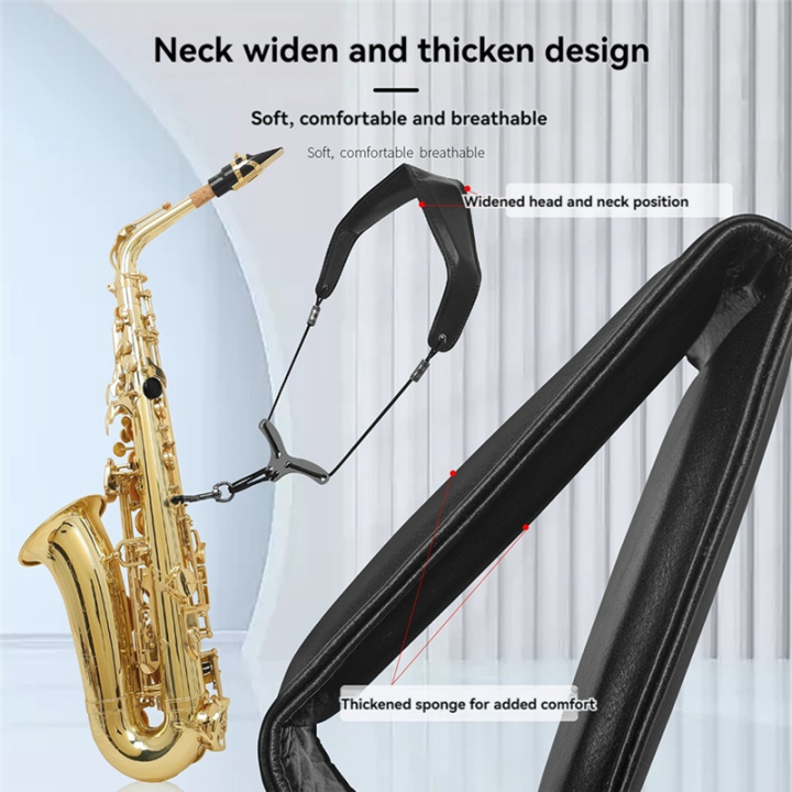 ARELENE%20Saxophone%20Shoulder%20Neck%20Strap%20Adjustable%20Sax%20Double%20Shoulder%20Strap%20Harness%20Sax%20Musical%20Instruments%20Accessories%20Brown%20-%20Image%207