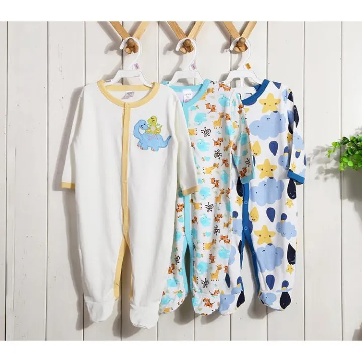 3pcs%20Baby%20Boy/Girl%20Sleepsuit%20(3pcs%20In%20A%20Pack)%20Baju%20Tidur%20Baby%20-%20Image%204
